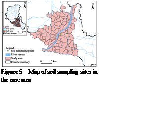 ??????:  
Figure 5  Map of soil sampling sites in the case area
